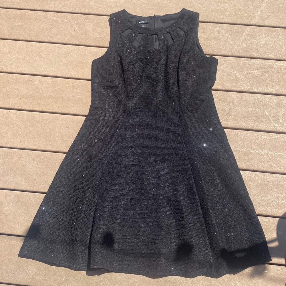 sparkly black dress